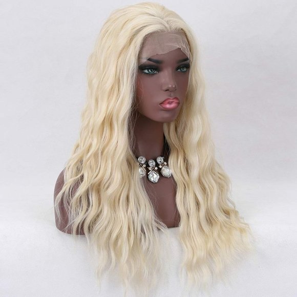 613 Blonde Wig Hairstyles-Long Curly T-Part Lace Wigs - Picture 4 of 6